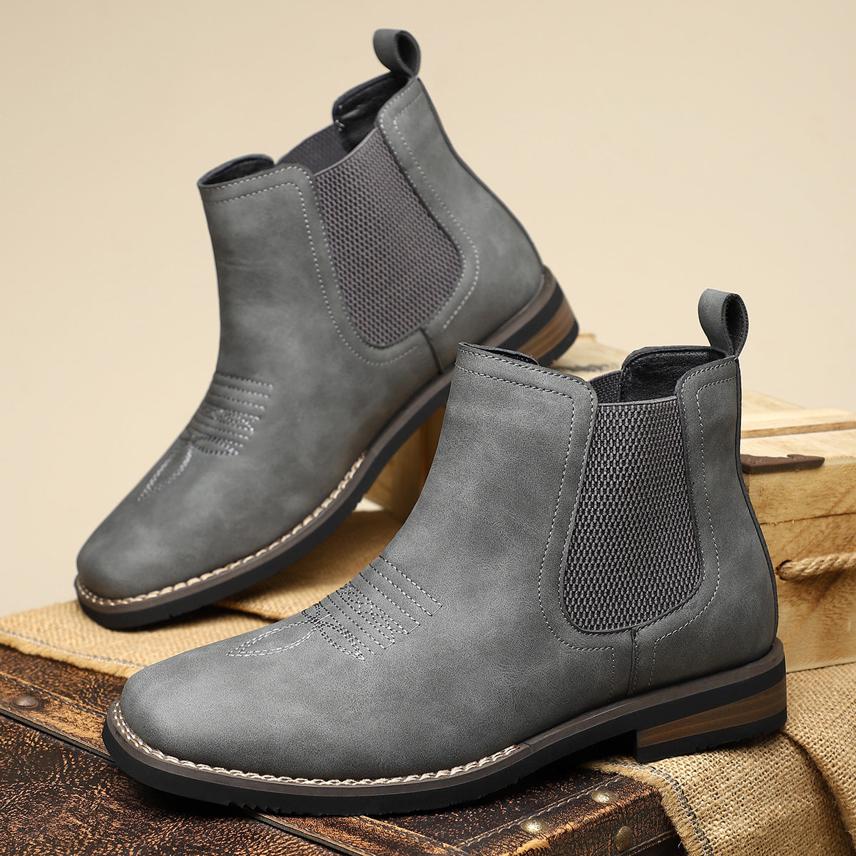 Eleganckie skórzane buty męskie