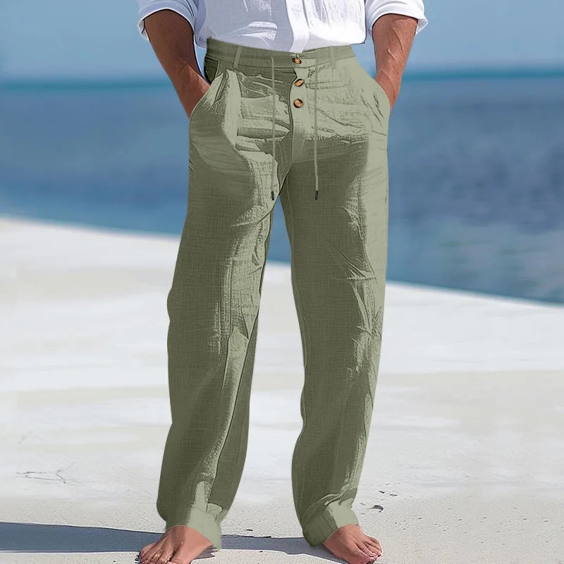 Linen letnie spodnie