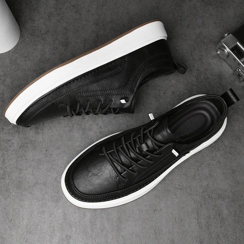 Eleganckie skórzane sneakersy