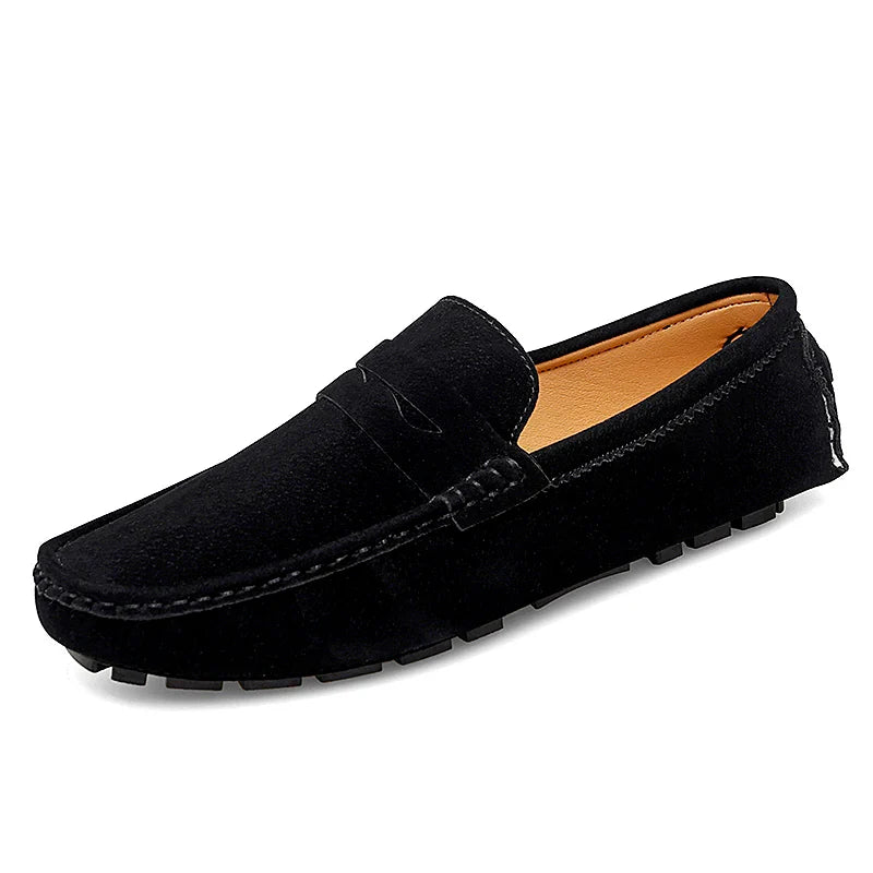 Loafers z zamszu