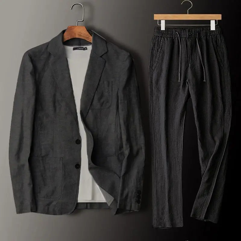 Elegancki zestaw lniany