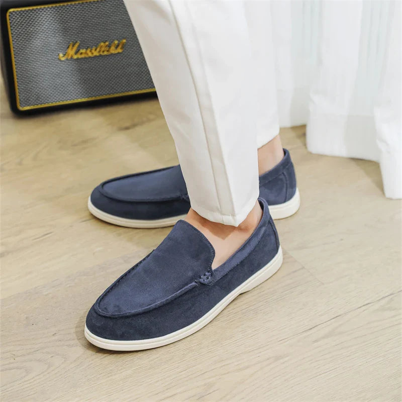 Casual zamszowe loafersy