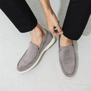 Casual zamszowe loafersy