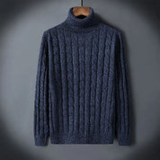 Elegancki Sweter z Wełny z Golfem