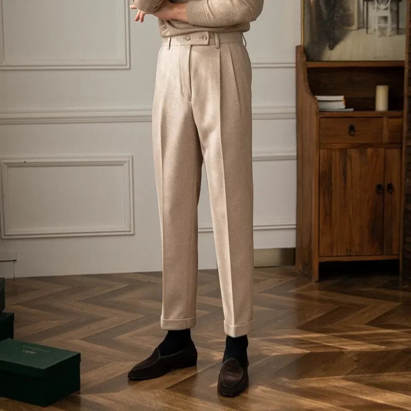 Eleganckie spodnie z wysokim stanem