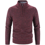 Elegancki Gruby Polarowy Sweter na Zamek