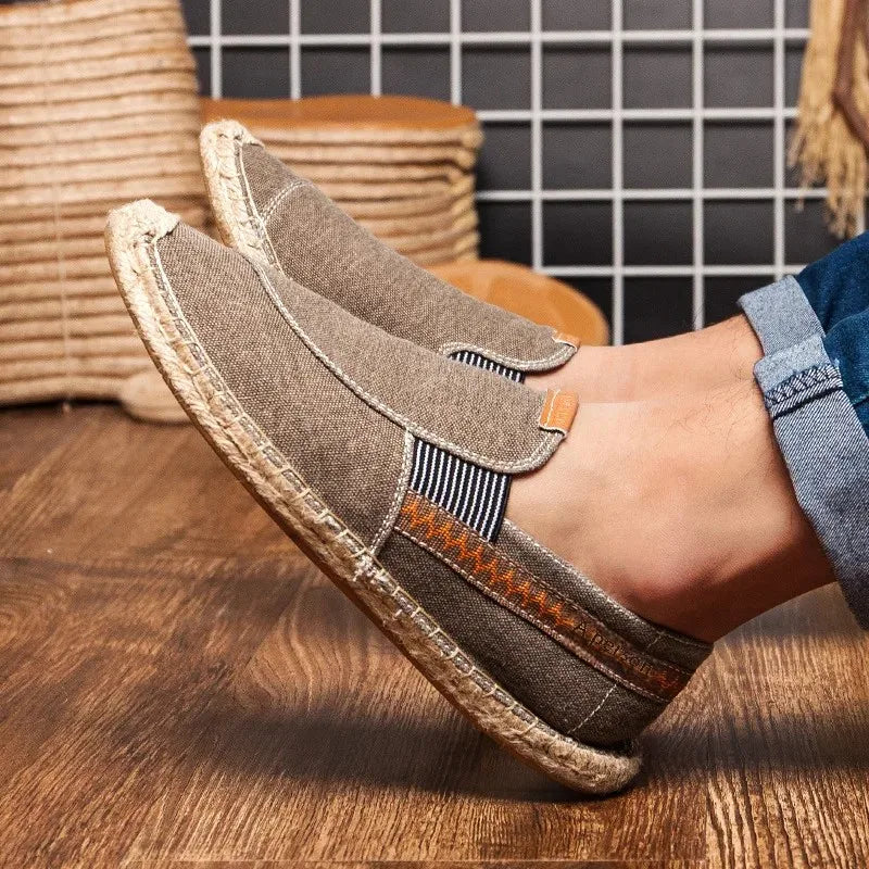 Eleganckie lniane espadryle
