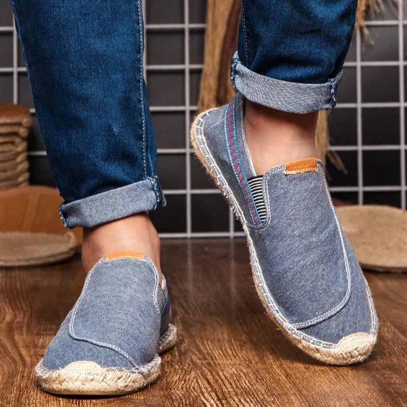Eleganckie lniane espadryle