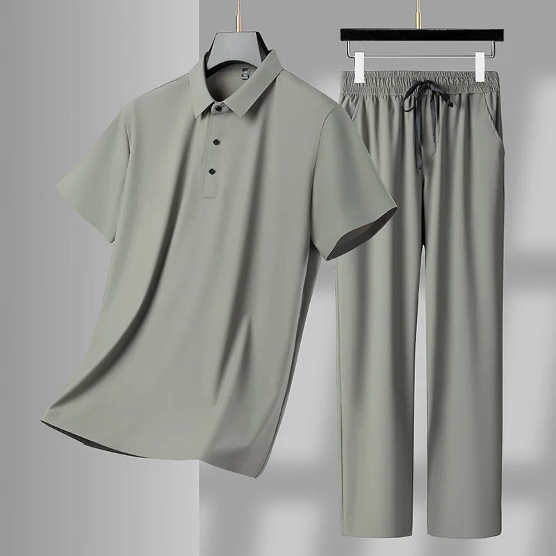 Oddychający letni zestaw polo