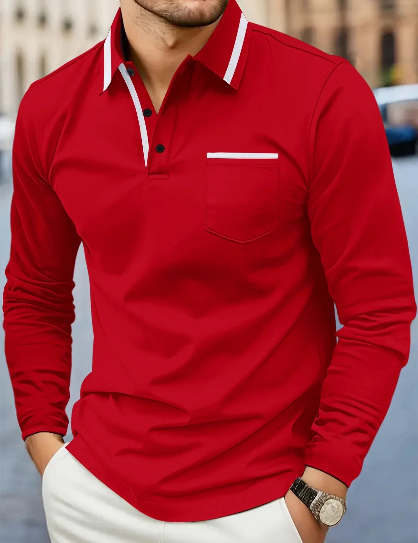 Casual Polo Sweter