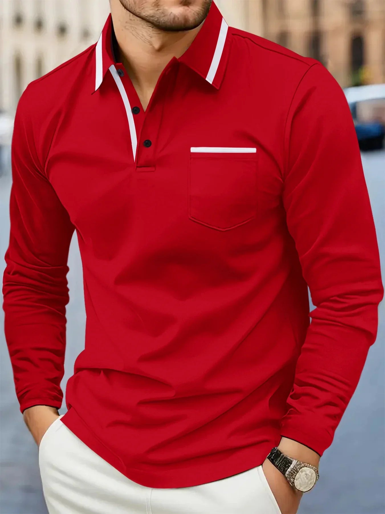 Casual Polo Sweter