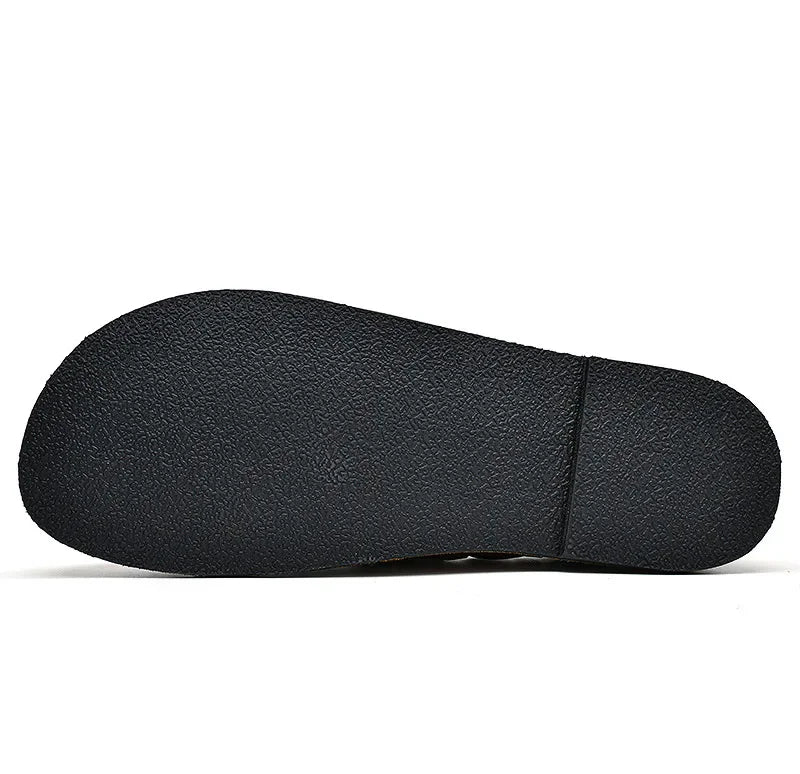 Skórzane Loafersy z klamrą