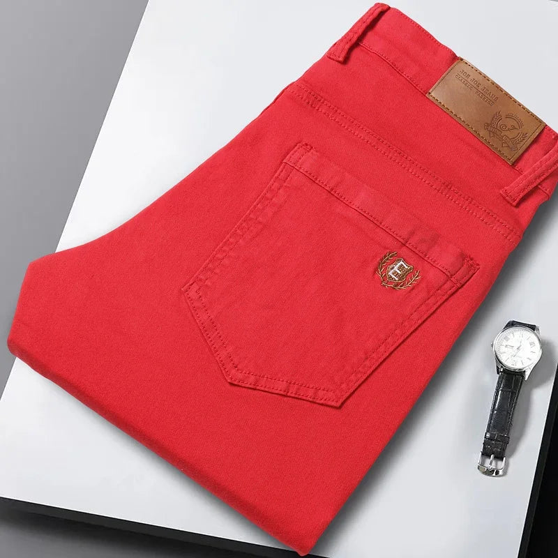 Eleganckie dżinsy stretchowe z denimu