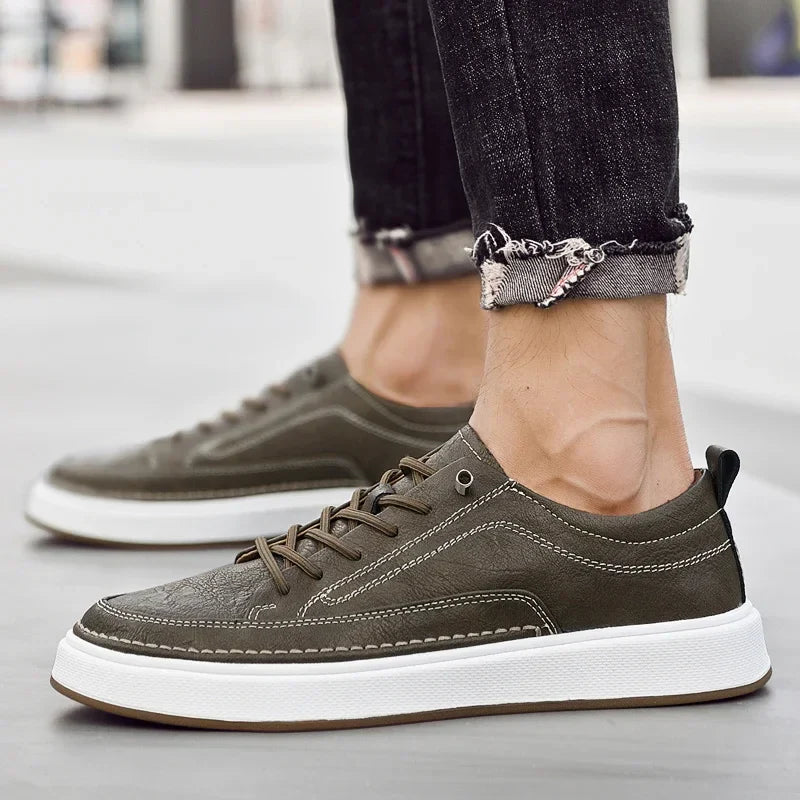 Eleganckie skórzane sneakersy