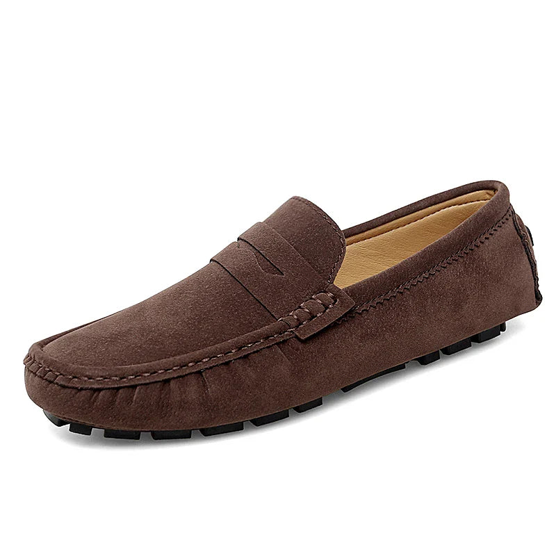 Loafers z zamszu