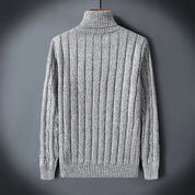 Elegancki Sweter z Wełny z Golfem