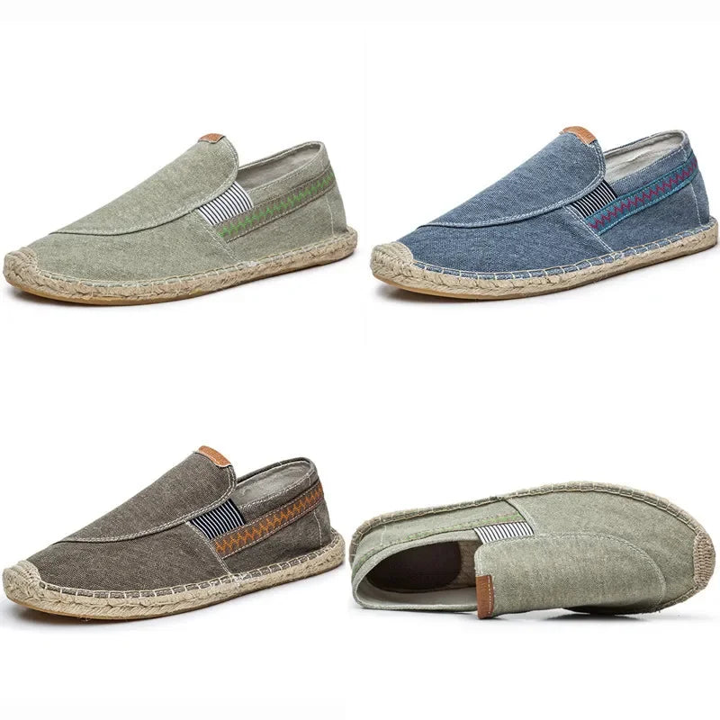 Eleganckie lniane espadryle