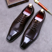 Eleganckie skórzane buty biznesowe
