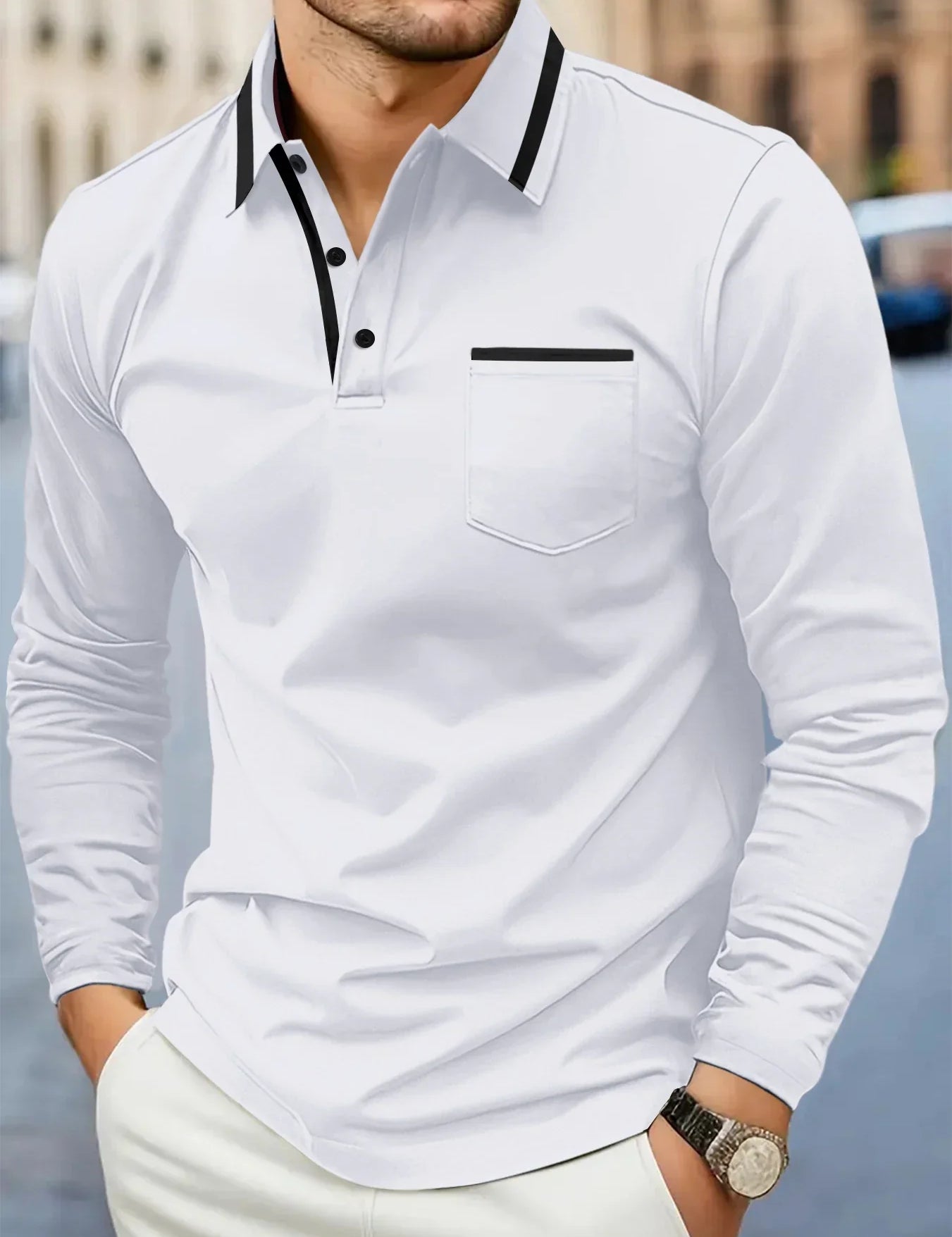 Casual Polo Sweter
