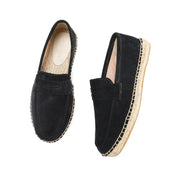 Eleganckie Suede Espadryle