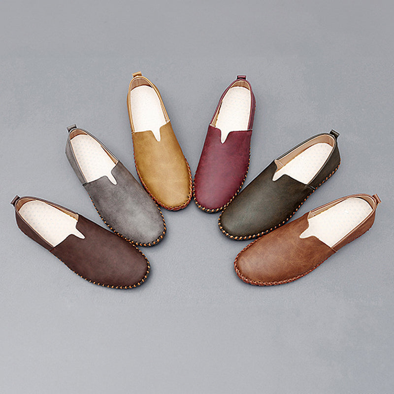 Santorini skórzane loafersy