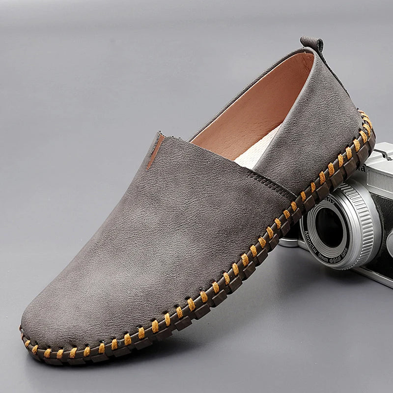 Santorini skórzane loafersy