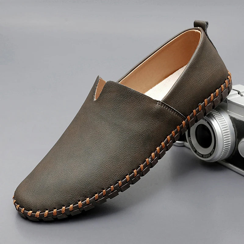 Santorini skórzane loafersy