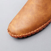 Santorini skórzane loafersy
