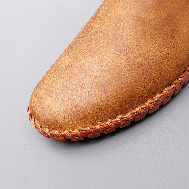 Santorini skórzane loafersy