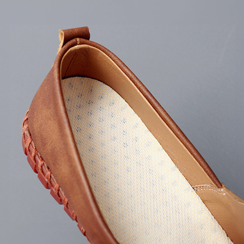 Santorini skórzane loafersy