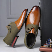 Zamszowe buty biznesowe