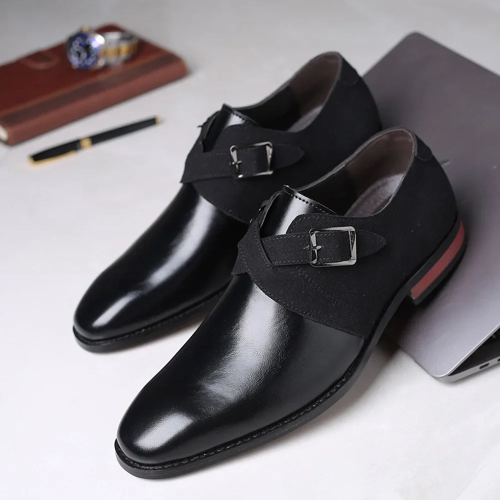 Zamszowe buty biznesowe