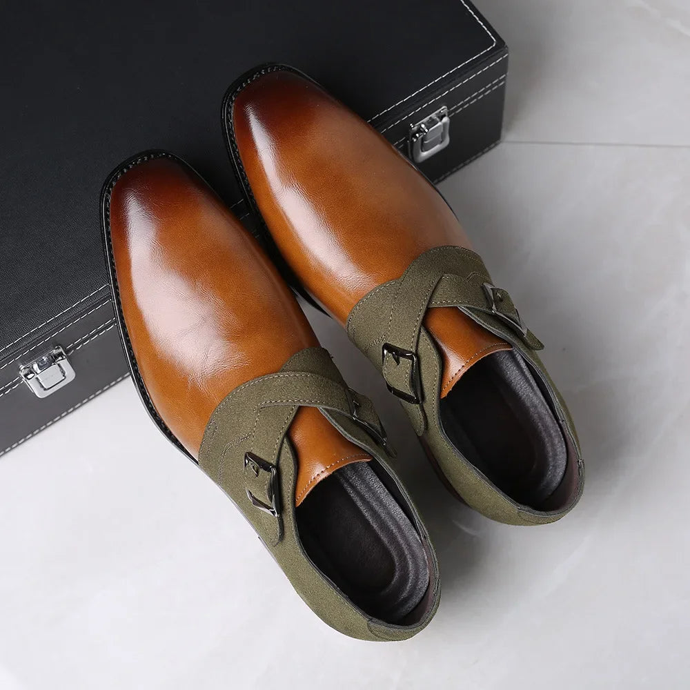 Zamszowe buty biznesowe