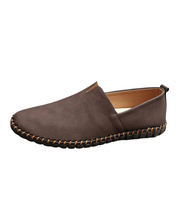Santorini skórzane loafersy