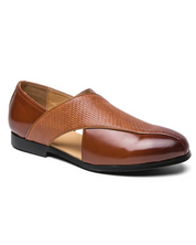 Vintage skórzane loafersy