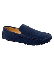 Loafers z zamszu