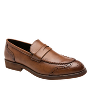 Eleganckie skórzane loafersy