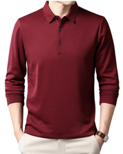Elegancka Koszulka Polo z Długim Rękawem