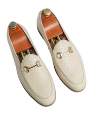 Eleganckie skórzane loafersy