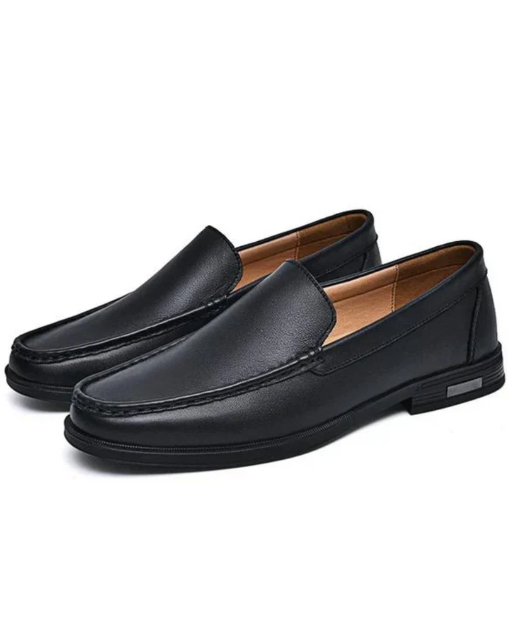 Eleganckie skórzane loafersy