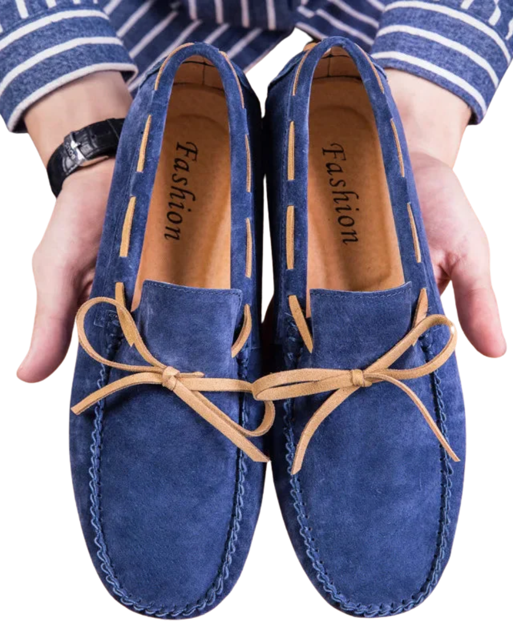 Miękkie zamszowe loafersy