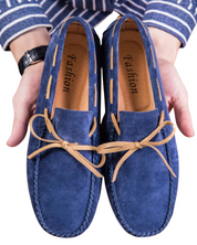 Miękkie zamszowe loafersy
