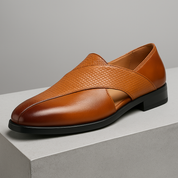 Vintage skórzane loafersy
