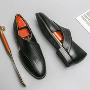 Vintage skórzane loafersy