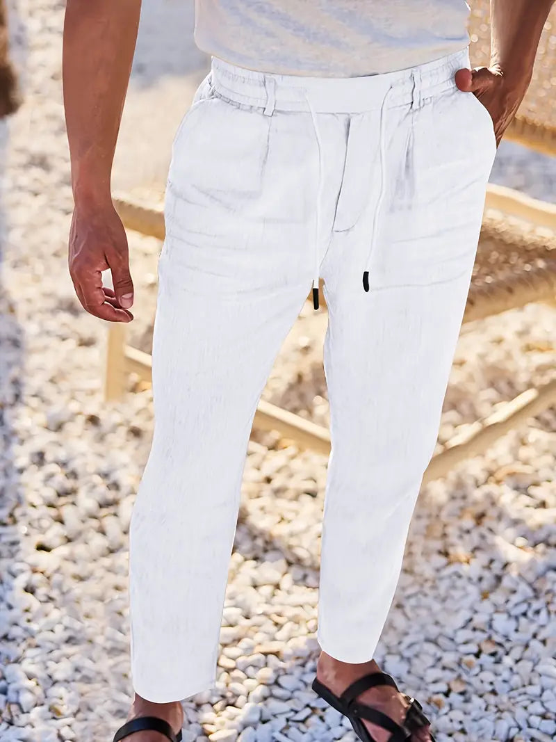 Eleganckie lniane spodnie