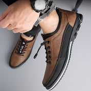 Casual skórzane buty