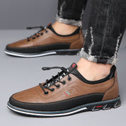 Casual skórzane buty