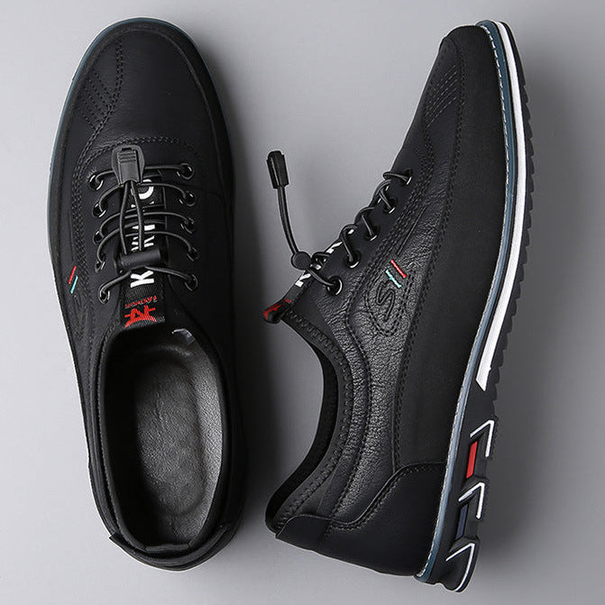 Casual skórzane buty