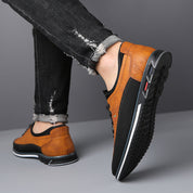 Casual skórzane buty