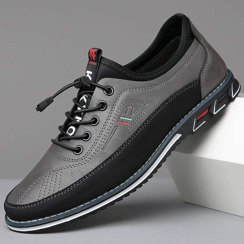 Casual skórzane buty